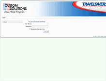 Tablet Screenshot of customsolutions.travelsavers.com